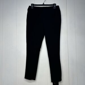 Calvin Klein Womens 10 Black Ankle Pants Slim Leg Stretch Mid Rise Career Work